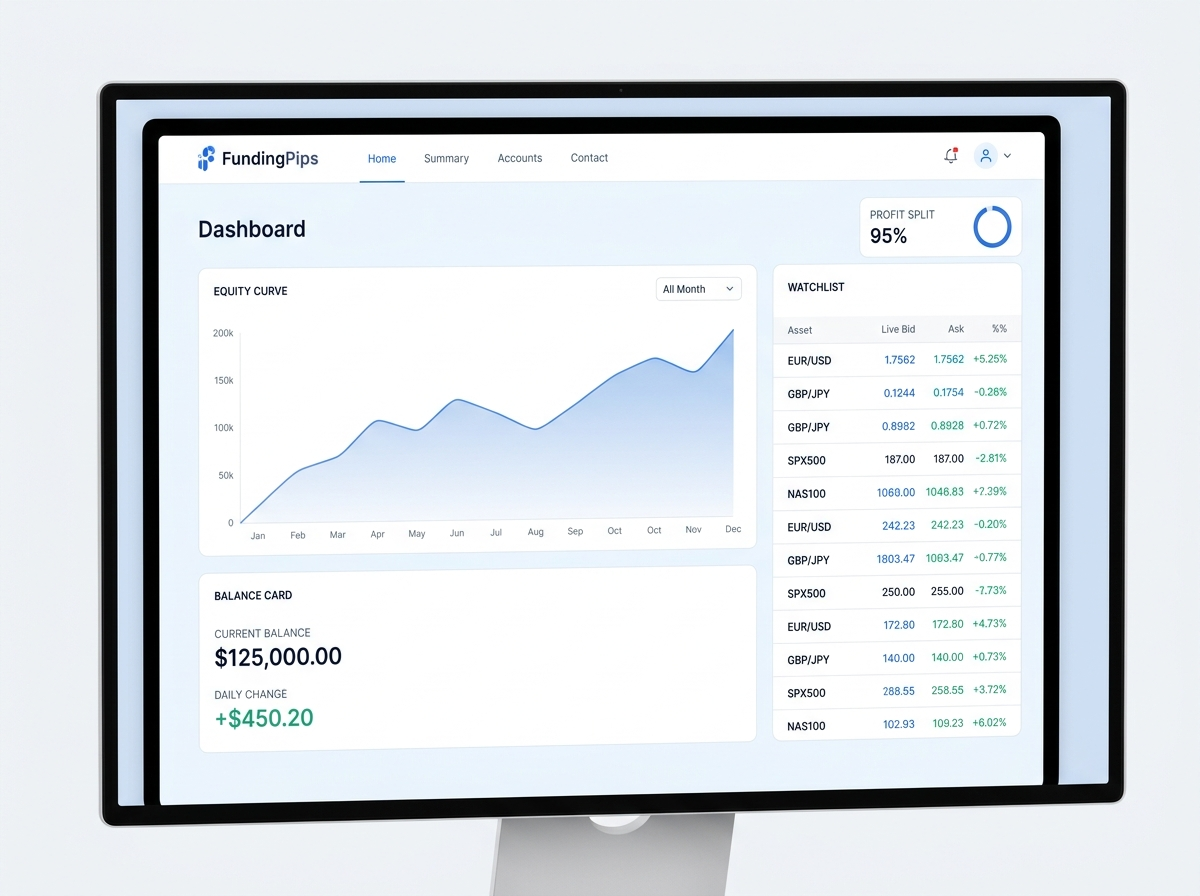 FundingPips platform